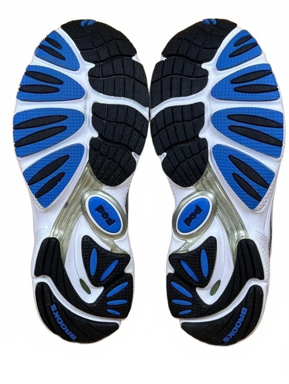 Brooks Radius Cushion Running Shoes - Men's Size 9.5 D White and Blue